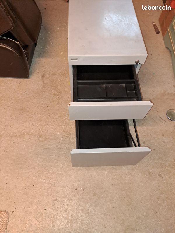 Meuble bureau gris (image 2)