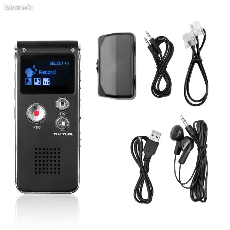 Micro Caméra Espion Enregistreur Vocal - Clé USB 8 Go MP3 - TotalCadeau EG08