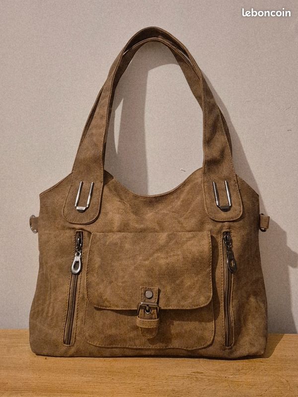 Sac type fourre-tout cognac (image 1)