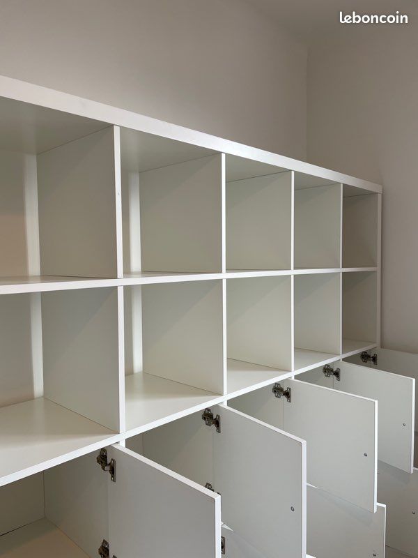 Meuble kallax 5x5 avec portes et tiroirs, 1 ou 2 modules disponibles (image 10)
