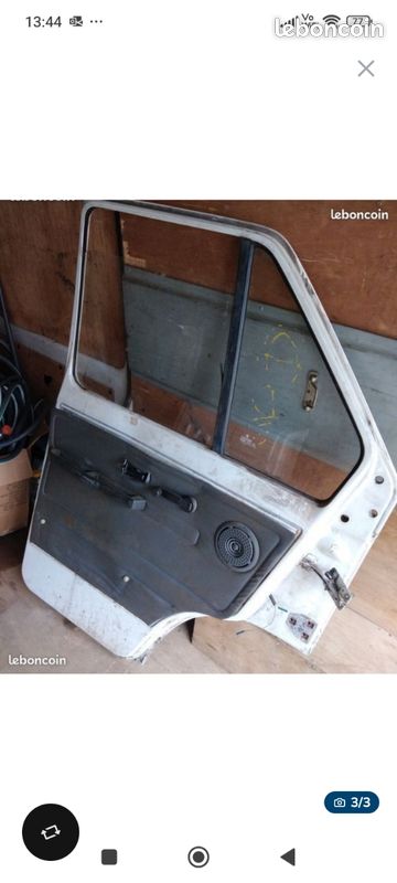 Panneau De Porte Avant Gauche Pour Renault Trafic Phase 1 - Année 1988, Bon état
