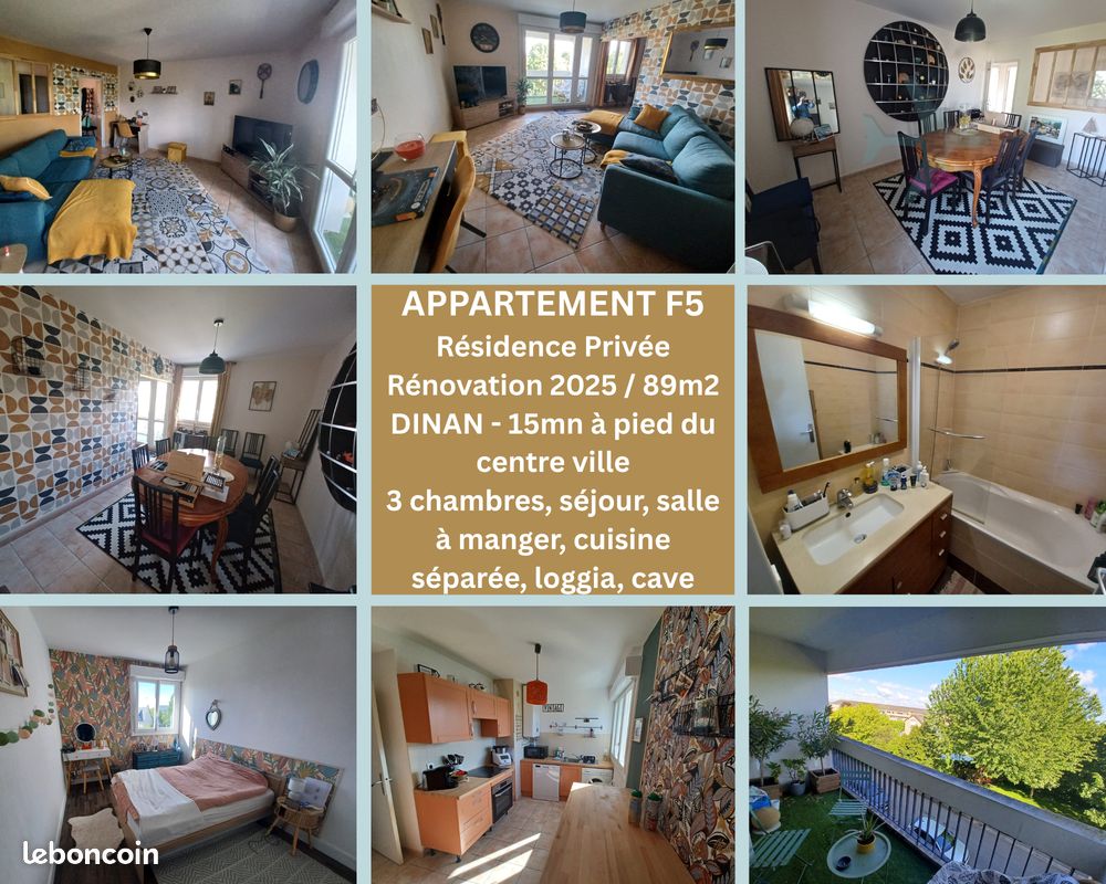Appartement 5 pièces 89 m² · à Dinan · 89 m² · 158 000 €