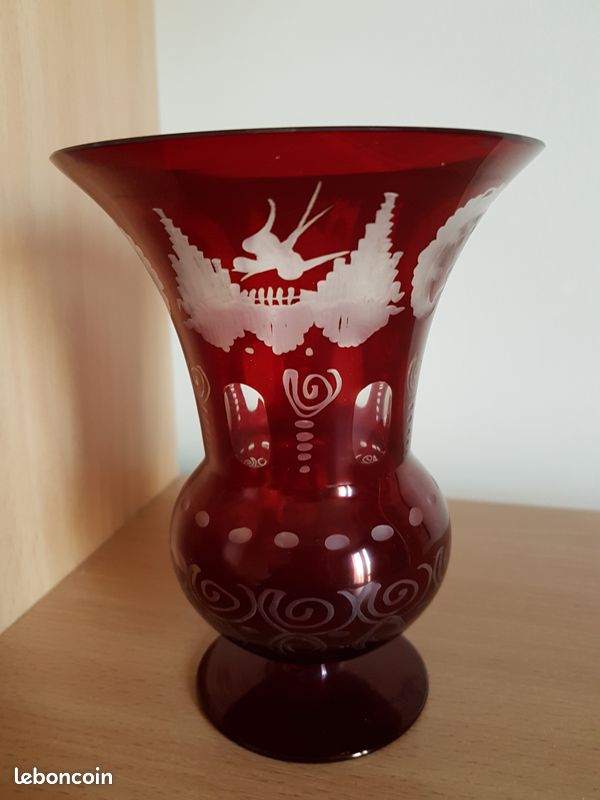 Vase en cristal Val St-Lambert? Ou Saint-Louis??? (image 2)