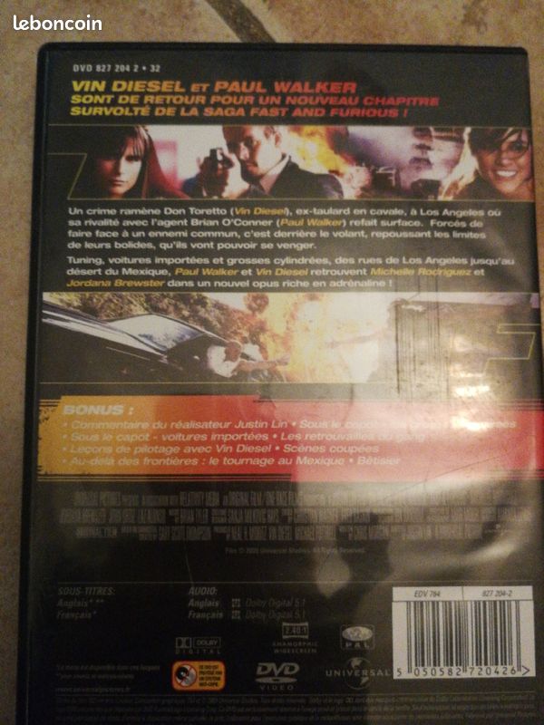 DVD Fast&Furious 4 (image 2)