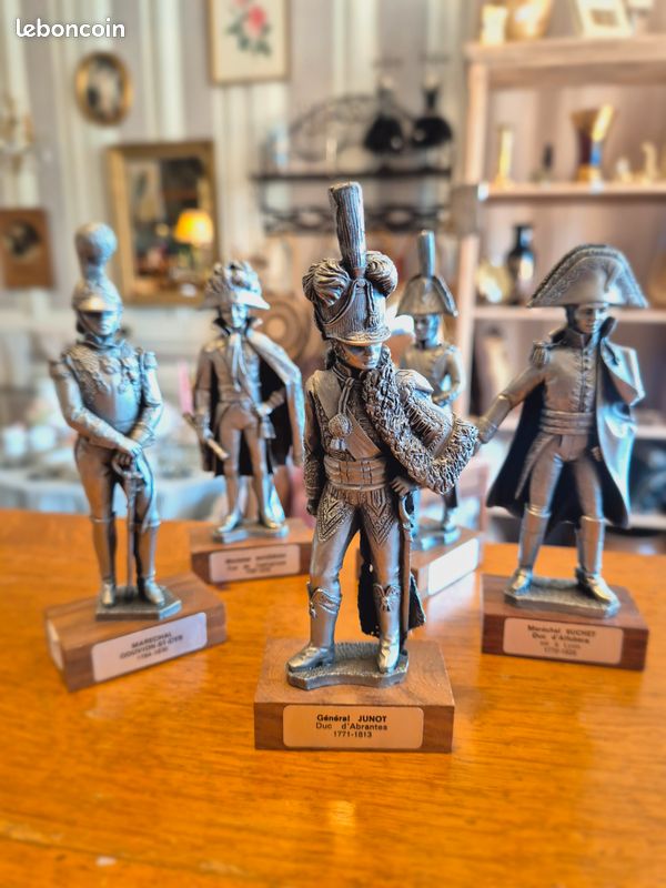 Lot De 5 Figurines En étain – Les Etains Du Prince, Infanterie Premier Empire