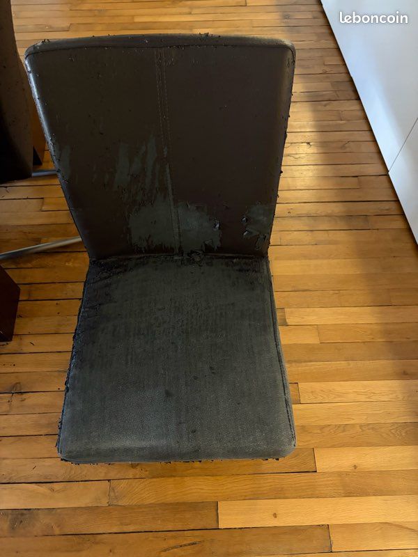 Lot de 6 chaises de salle à manger à rénover (image 1)