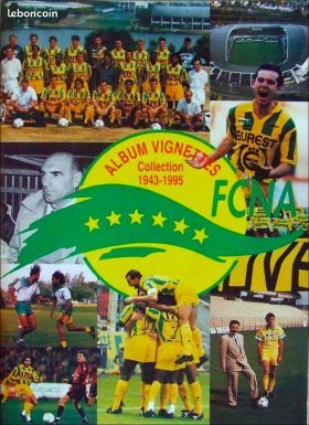 FC NANTES 1943-1995 56 Images Vignettes Album MAGIC BOX INTERNATIONAL Lot N° 1