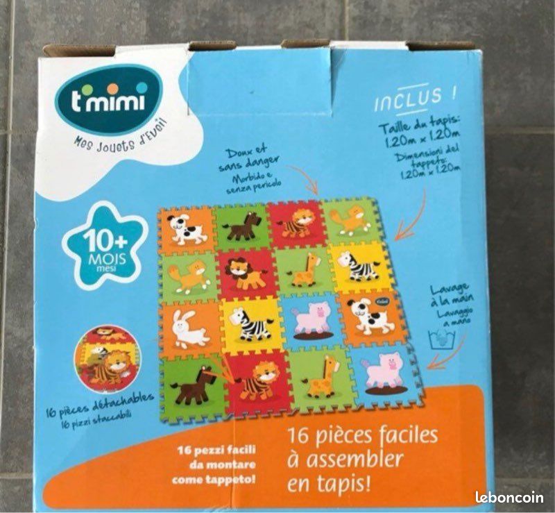 Tapis mousse 16 pièces puzzle animaux (image 3)