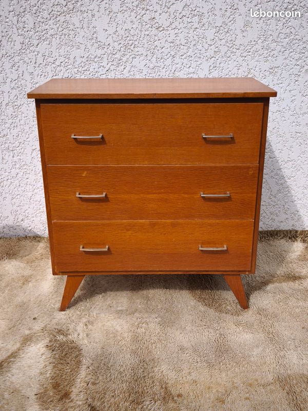 Commode vintage pieds compas (image 1)