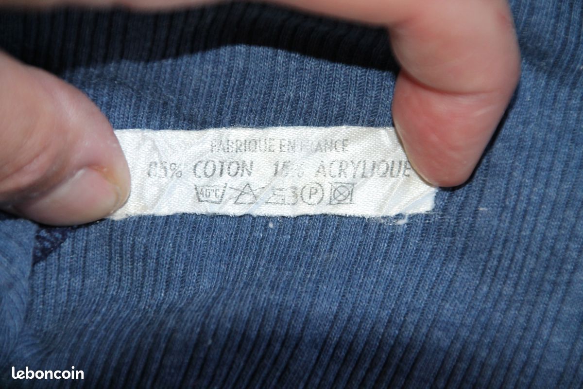 T-shirt col haut et sans manche bleu taille 38 (image 5)