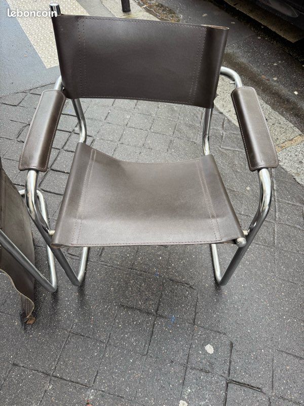 Fauteuil vintage style Bauhaus / cantilever / Winset – à rénover (image 2)