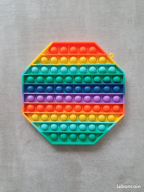 Pop it octogonale géant fidget toys multicolor (image 1)