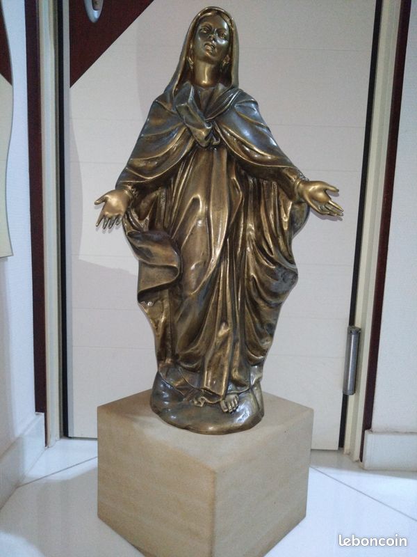 Statue XL de la vierge Marie en bronze (image 1)