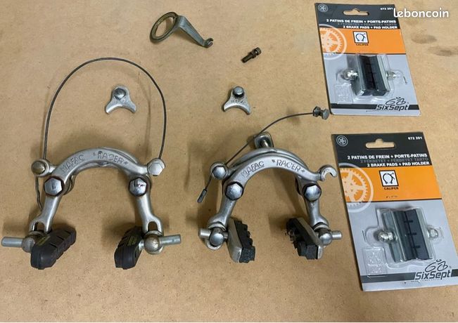 4 Patins De Frein Mafac Racer NOS Pour Vélo Vintage - Eroica, Peugeot - Neuf