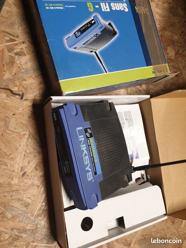 Linksys WAG54G - Routeur sans fil - modem ADSL - commutateur 4 ports - 802.11b/g - 2,4 Ghz (image 1)