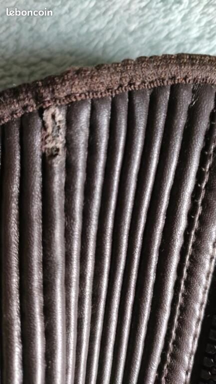 Chaps brunes en cuir taille XS (image 5)