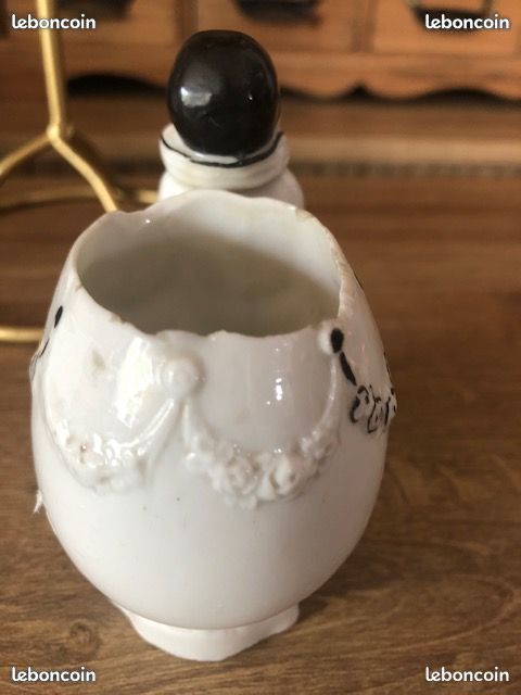 Ancien Moule En Céramique Pour Clown Plat – Modèle 993, Coulée à Glissière, Pièce De Collection