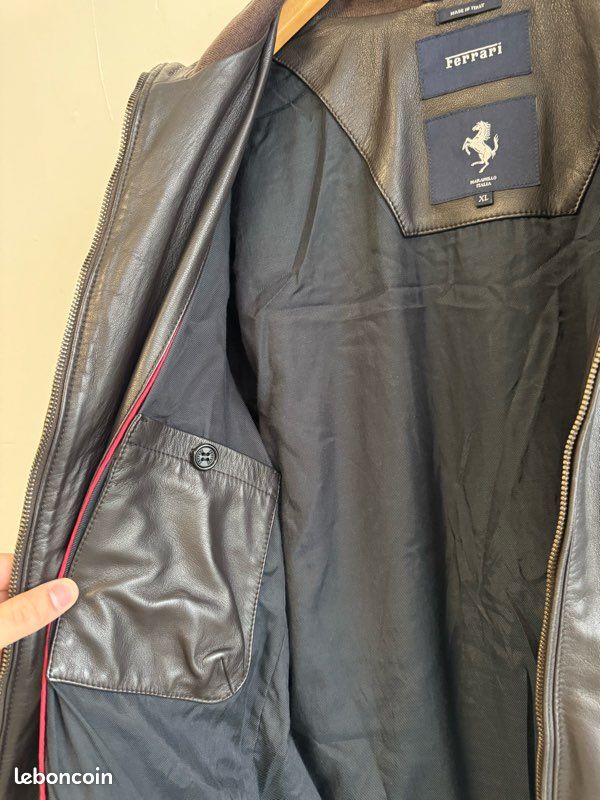 Veste de course F1 Ferrari vintage bombardier blanc Nascar - France