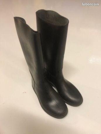 Bottes d'équitation enfant - 100 noir - Noir - Fouganza - Décathlon