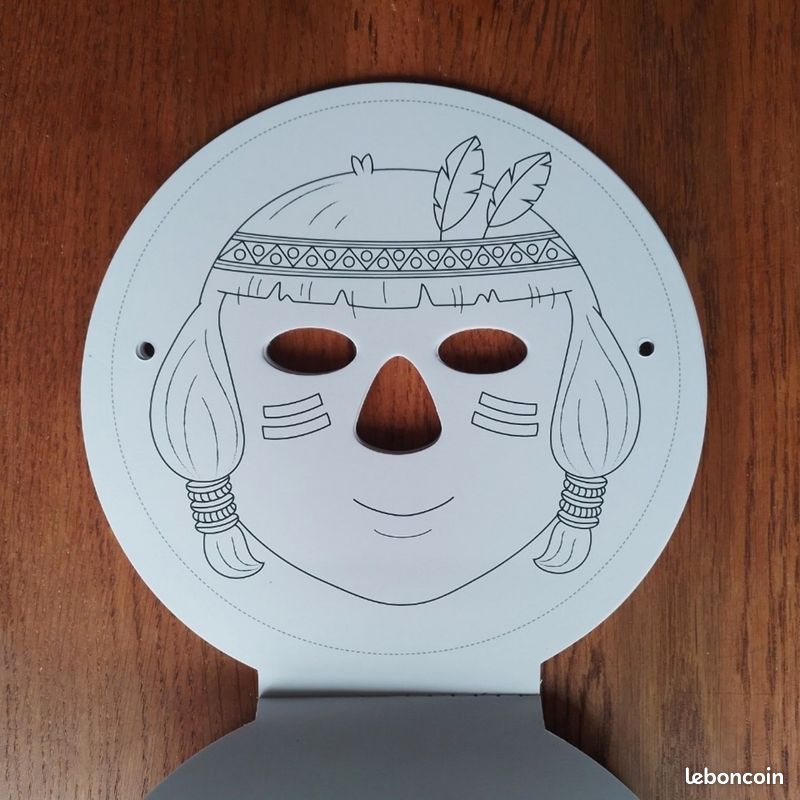 Masques à colorier (image 4)