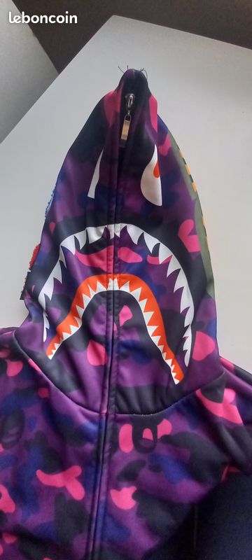 Gilet bape sharke requin ado femme S Vêtements