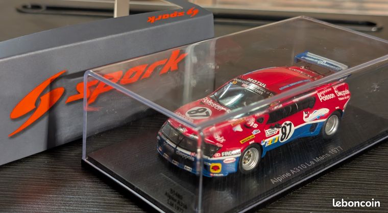 SPARK-MODEL S1555 Scale 1/43 RENAULT ALPINE A442 ELF N 9 24h LE MANS 1977 J.P JA