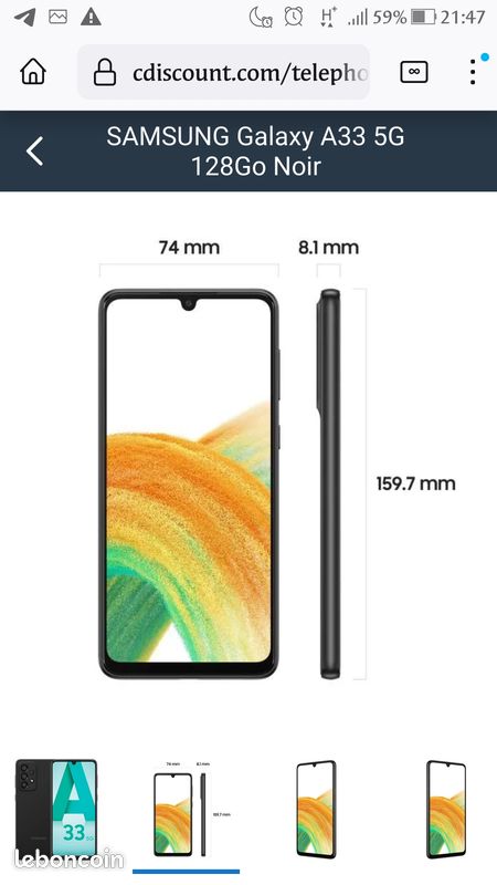 Samsung A33 NEUF (image 5)