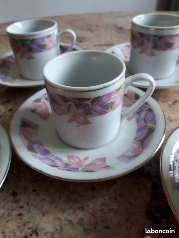 Lot De 16 Tasses à Café Bibal + 7 Sous-tasses Blanc – Parfait Pour Bureau Ou Pause
