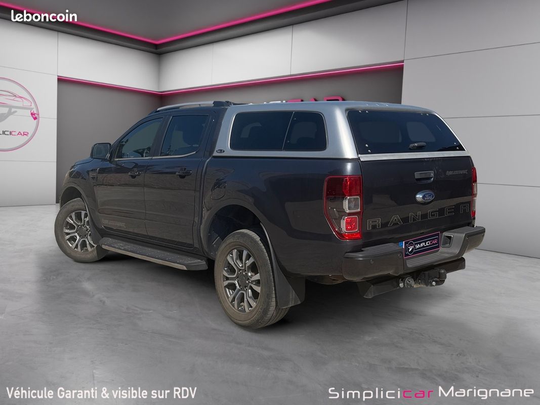 Ford ranger double cabine 2.0 ecoblue 213 bv10 wildtrak hardtop attelage cuir chauffant garantie 12 mois (image 6)