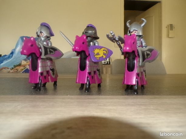 Playmobil Chevalier Barbare Avec Armure Et Cheval - Figurine Occasion 4436