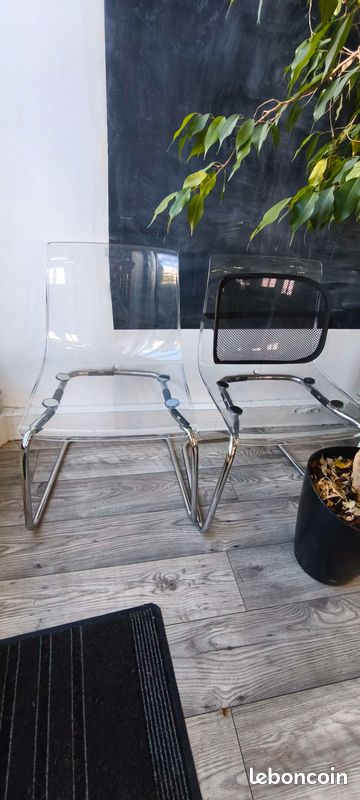 Chaises ikea TOBIAS chromé Ameublement