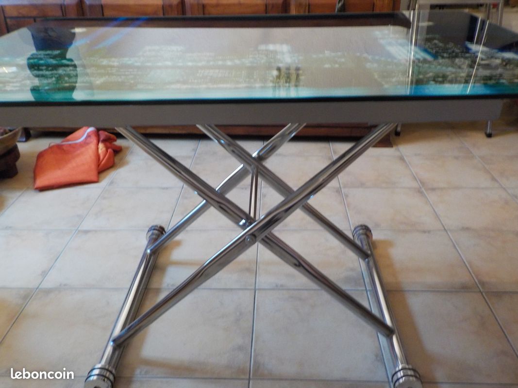 Table plateau de verre pliante (image 3)