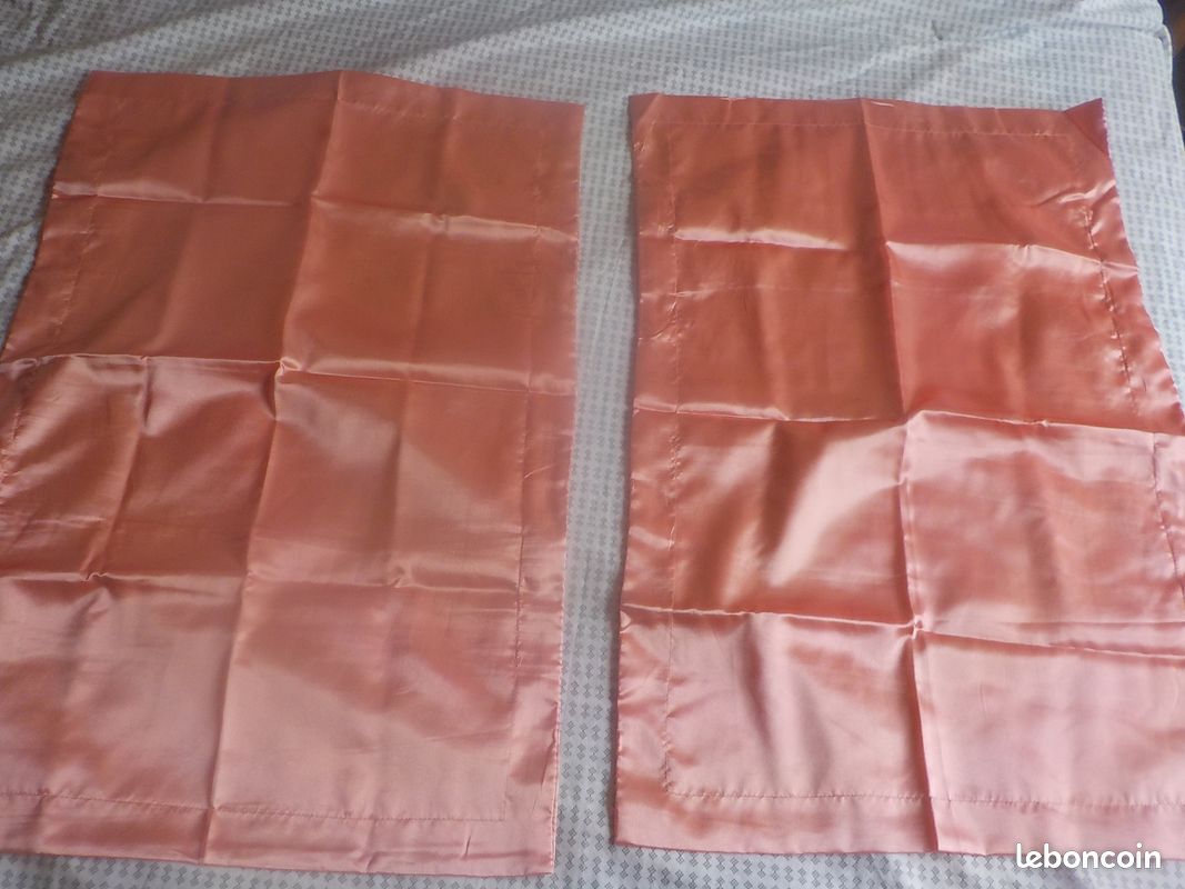 Parure de lit en satin rose polyester, (image 3)