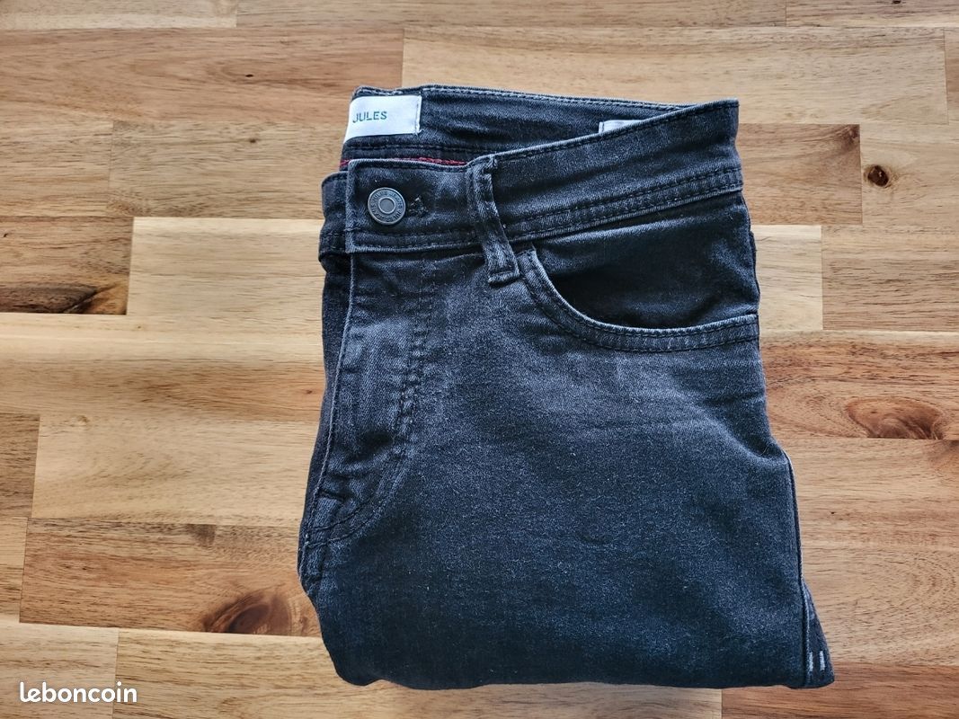 Pantalon jean skinny noir homme Jules taille 32 XXS (image 9)