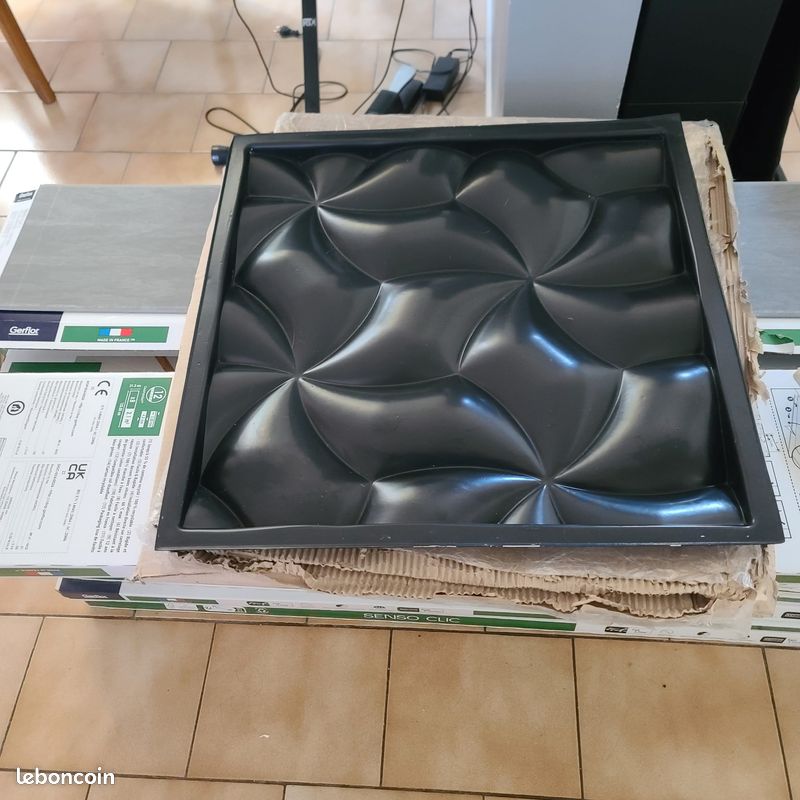 Puzzle - Moule en plastique pour panneau mural décoratif 3D en plâtre ou en béton - France