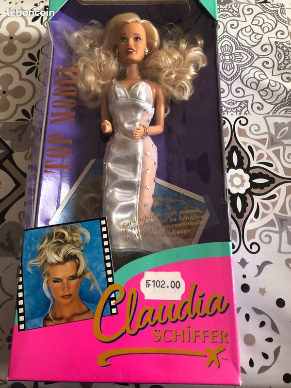 Poupée Top Model Claudia Schiffer 1995 Par Hasbro - NEUVE, Très Bon état