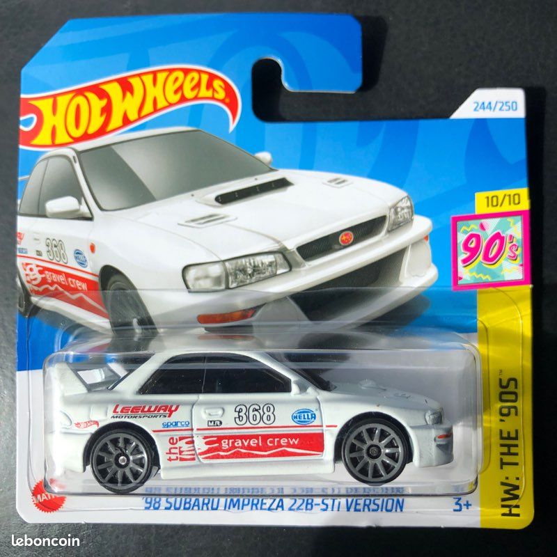 🔥Hot Wheels ‘98 SUBARU IMPREZA 22B-STi VERSION Leeway Sparco Hella HTB12🔥🇯🇵 (image 1)