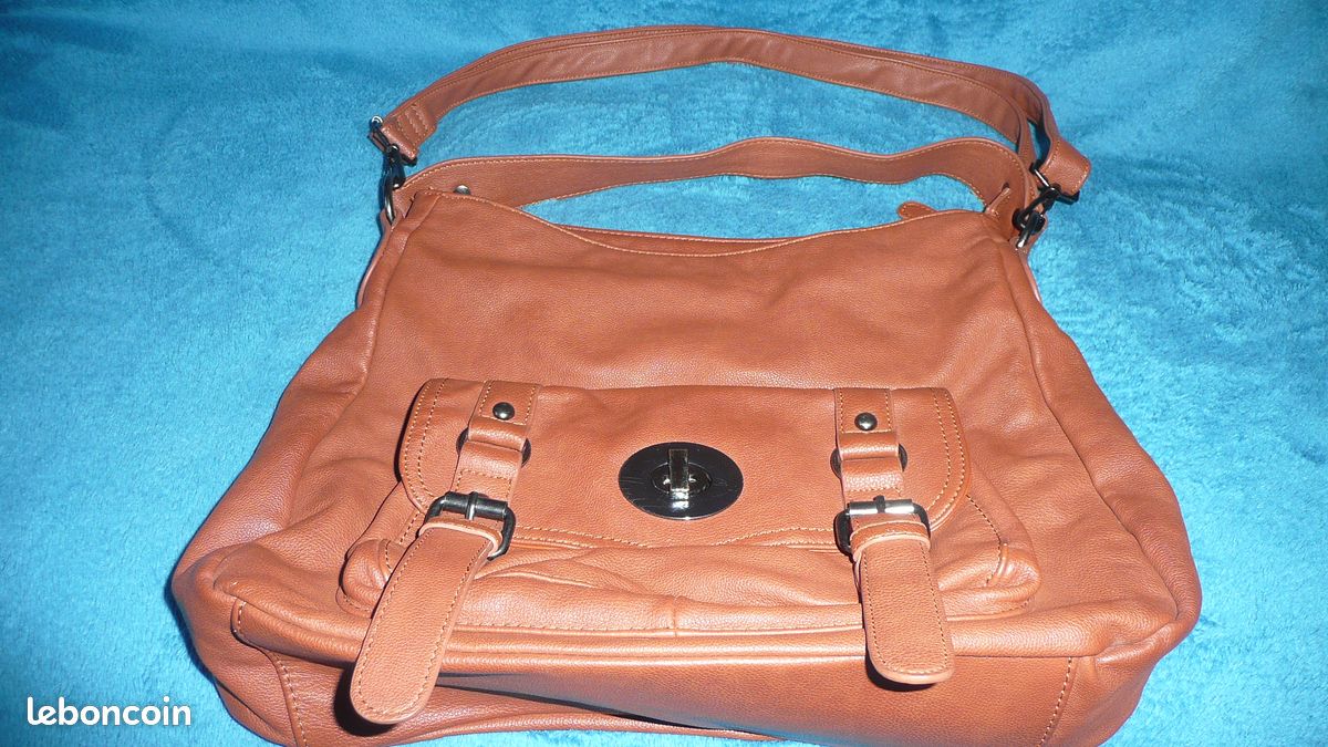Sac cuir marron (image 1)