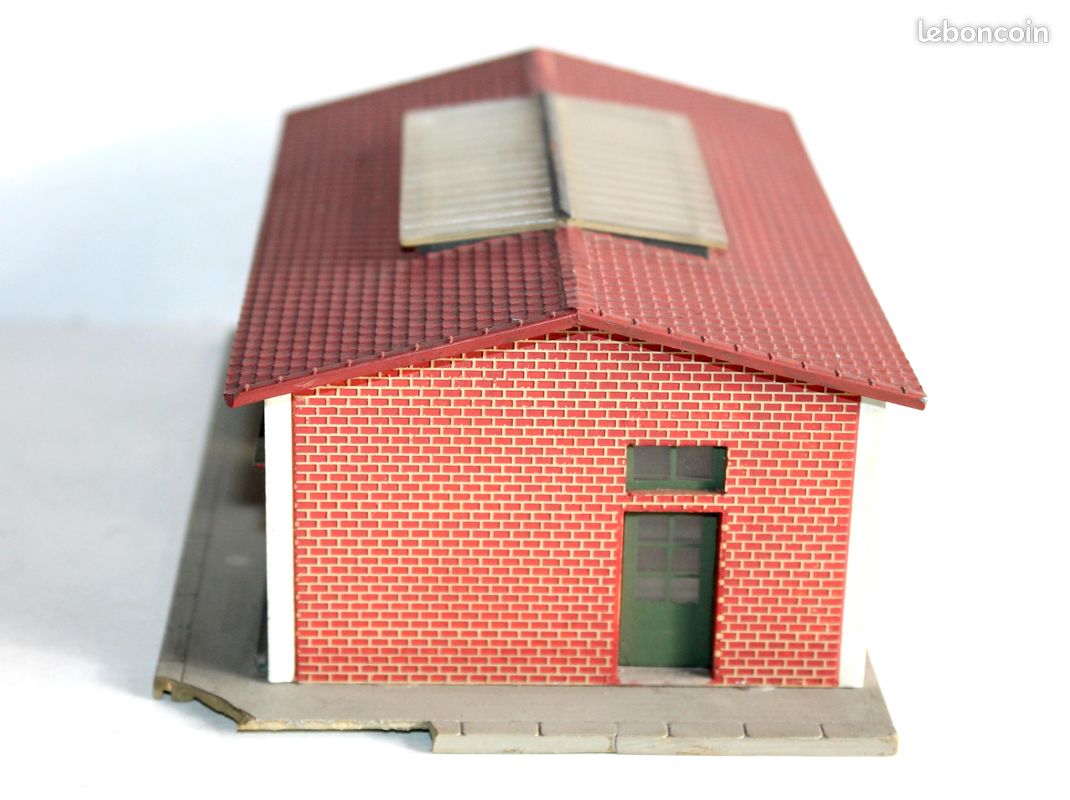 Hangar Marchandises FALLER Ho 1/87 - Réf 155, Maquette Montée, Bon état, Rare