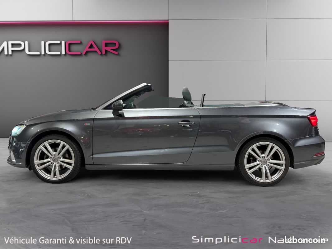 AUDI A3 CABRIOLET 2.0 TDI 150 S Line Garantie 12 mois Sièges chauffants Capote acoustique Roue de secours (image 7)