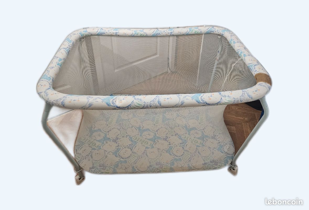 Parc bébé avec filet pliable (image 1)
