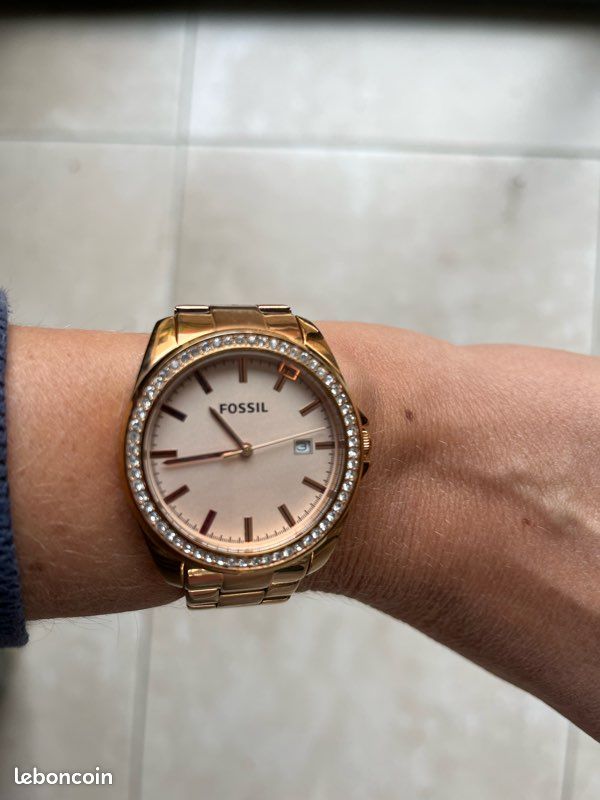 Womens Watches Fossil Bq3187 Montre Fossiles Femme Doré Rose