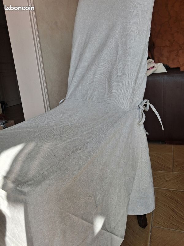 6 housses de chaises lin (image 3)