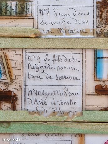 Lot De 6 Plaques En Verre Pour Lanterne Magique - Thème La Ferme - RARE