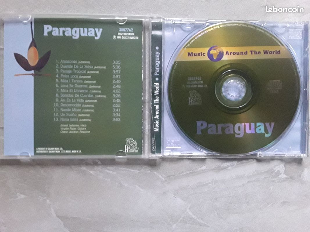 PARAGUAY 🌍 MUSIC AROUND THE WORLD ▪ Album CD (image 2)