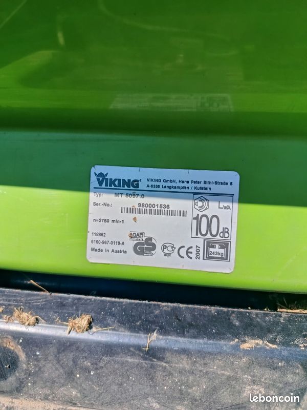 Tracteur tondeuse VIKING MT 5097 – Hydrostatique – Moteur récent (image 4)