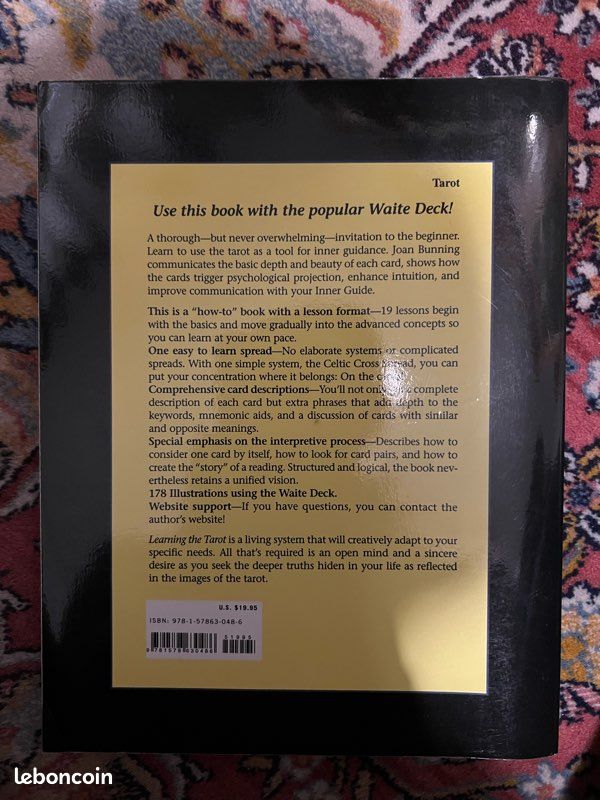 Livre Learning the tarot Joan Bunning (image 3)