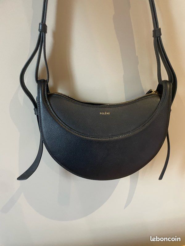 Sac à Main Polène Numéro 10 En Cuir Noir - Matelassé, Cœur, Fait Main En Espagne, Neuf Avec étiquettes