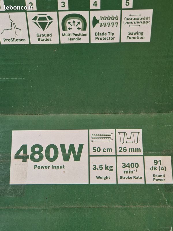 Taille-haies electrique BOSCH Hedge Cut 50 480w (image 6)