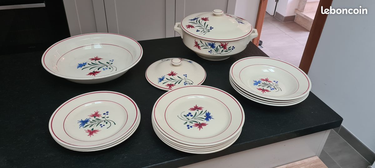 Service ancien k&g lunéville – modèle denise – 15 pièces (image 1)